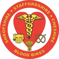 Shropshire Staffordshire Cheshire Blood Bikes logo - Similar company to Vtenext