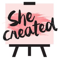 She Created logo - Similar company to Lychee Press