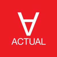Actual Editora logo - Similar company to Vision Libraries®  Books With Vision®
