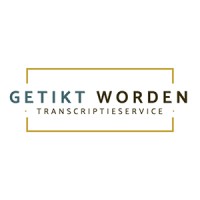 Getikt Worden | Transcriptie service logo - Similar company to Spoken - Ondertiteling En Transcriptie