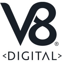 V8 Digital logo - Similar company to Zebra Production