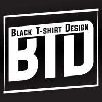 Black T-shirt Design logo - Similar company to T-Shirt Design