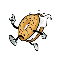 Jeff's Bagel Run logo - Similar company to Osc Web Design