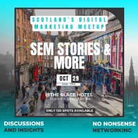 SEM Stories & More | Scotland's Networking Event For SEM Professionals logo - Similar company to Bookedup Media | Performance Marketing For Hotels