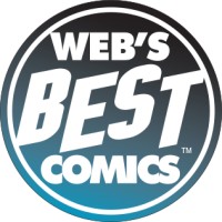 Webs Best Comics logo - email format related to ManOrMonster? Studios