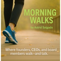 Morning Walks con Astrid Salgado logo - Similar company to Conecta Y Conquista Podcast