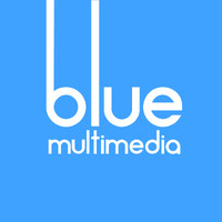 Blue multimedia logo - Similar company to Music Plus Sport