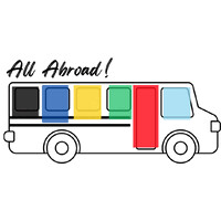 All Abroad! Bus logo - Similar company to Golingo