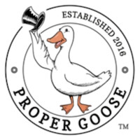 Proper Goose logo - Similar company to Bottled Goose