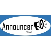 announcer logo - Similar company to The Presenter Studio