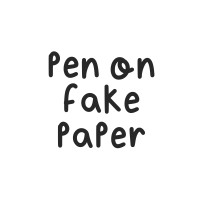 Pen On Fake Paper