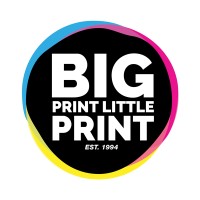 Big Print Little Print logo - Similar company to Time 2 Display & Fordingbridge Print