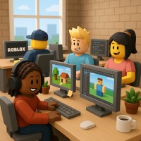 ROBLOX build logo - Similar company to Sculpture Placement Group