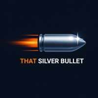 That Silver Bullet logo - Similar company to Roobaroo.Ai