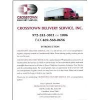 Crosstown Delivery Service, Inc.