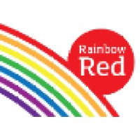 Rainbow Red logo - Similar company to Hoardinguk