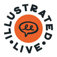 Illustrated Live logo - Similar company to Visible Thoughts | الأفكار المرئية