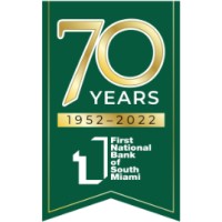 First National Bank of South Miami logo - Similar company to Executive National Bank