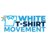 White T-Shirt Movement logo - Similar company to Satin Technologies Limited