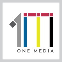 One Media (1M) logo - Similar company to One World (1W)