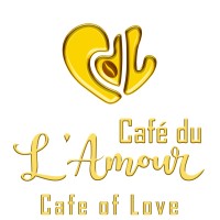 Café du L'Amour (Cafe of Love) logo - Similar company to mudrost studio