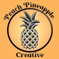 Peach Pineapple Creative ~ Surface Pattern and Print Design logo - Similar company to Pil-Pil Studio - Textile Design
