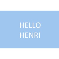 Hello Henri