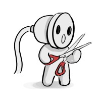 Scissors In The Plug logo - Similar company to Kapsloc