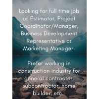 Seeking full time job as Estimator, Project Coordinator or similar in construction industry logo - Similar company to Am Estimate