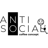 ANTI-SOCIAL coffee concept logo - Similar company to Concept Coffee