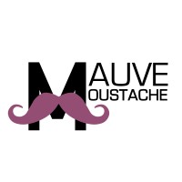 Mauve Moustache logo - Similar company to Det Vilde Spinderi