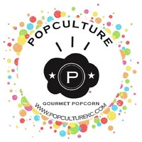 Popculture Gourmet Popcorn logo - Similar company to Hue Creative Studio