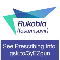 RUKOBIA (fostemsavir) logo - Similar company to Dovato (Dolutegravir/Lamivudine)