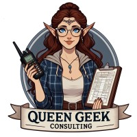 Queen Geek Consulting logo - Similar company to Fanx® Comic Conventions