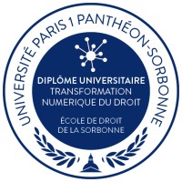 Diplôme universitaire - Transformation numérique du droit (formation initiale) logo - Similar company to Institut D’Études À Distance De L’École De Droit De La Sorbonne (Ied-Eds)