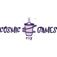 Cosmic Games Pub logo - Similar company to Cosmic Minigolf Pub