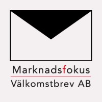 Marknadsfokus Välkomstbrev Ab