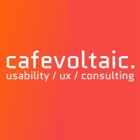 Cafe Voltaic - UX Research & Design Agency logo - Similar company to Dandelion - Brand Design Studio