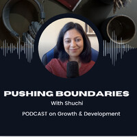 Pushing Boundaries (Podcast) logo - Similar company to The Organized Couple - Professional Organizers