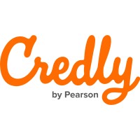Credly by Pearson logo - Similar company to Canvas Credentials (Badgr)