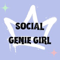 Social Genie Girl logo - Similar company to Bamboo Straw Girl