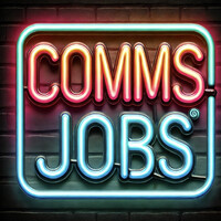 The #CommsJobs logo - Similar company to The Comms Folks