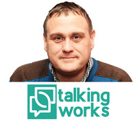 Talking Works logo - Similar company to Space2Bheard Cic