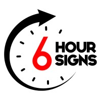 6 Hour Signs logo - Similar company to Colemans Creative + Printing + Signage