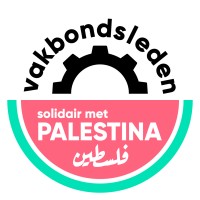 Vakbondsleden Solidair met Palestina logo - Similar company to Nieuwscheckers