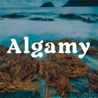 Algamy : Seaweed plastic logo - Similar company to Nutramara Ltd.