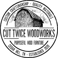 Cut Twice Woodworks logo - Similar company to Hardman Design