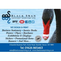 Black Swan Printers logo - Similar company to Ace Magazine