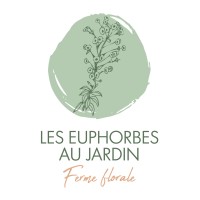 les euphorbes au jardin // Ferme florale logo - Similar company to Smart Chimp