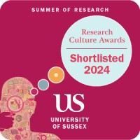 University of Sussex Research Culture Awards Shortlist 2024 logo - Similar company to Uk Proteostasis Network
